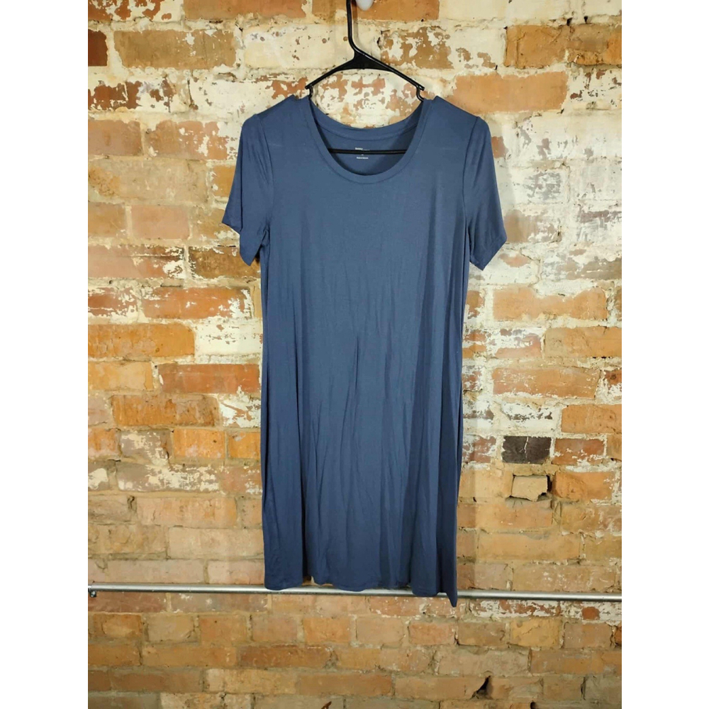 Daily Ritual Dress Women’s M Blue grey Short Sleeve Stretch